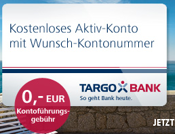 Angebot der Targobank – kostenloses Girokonto mit Wunschkontonummer